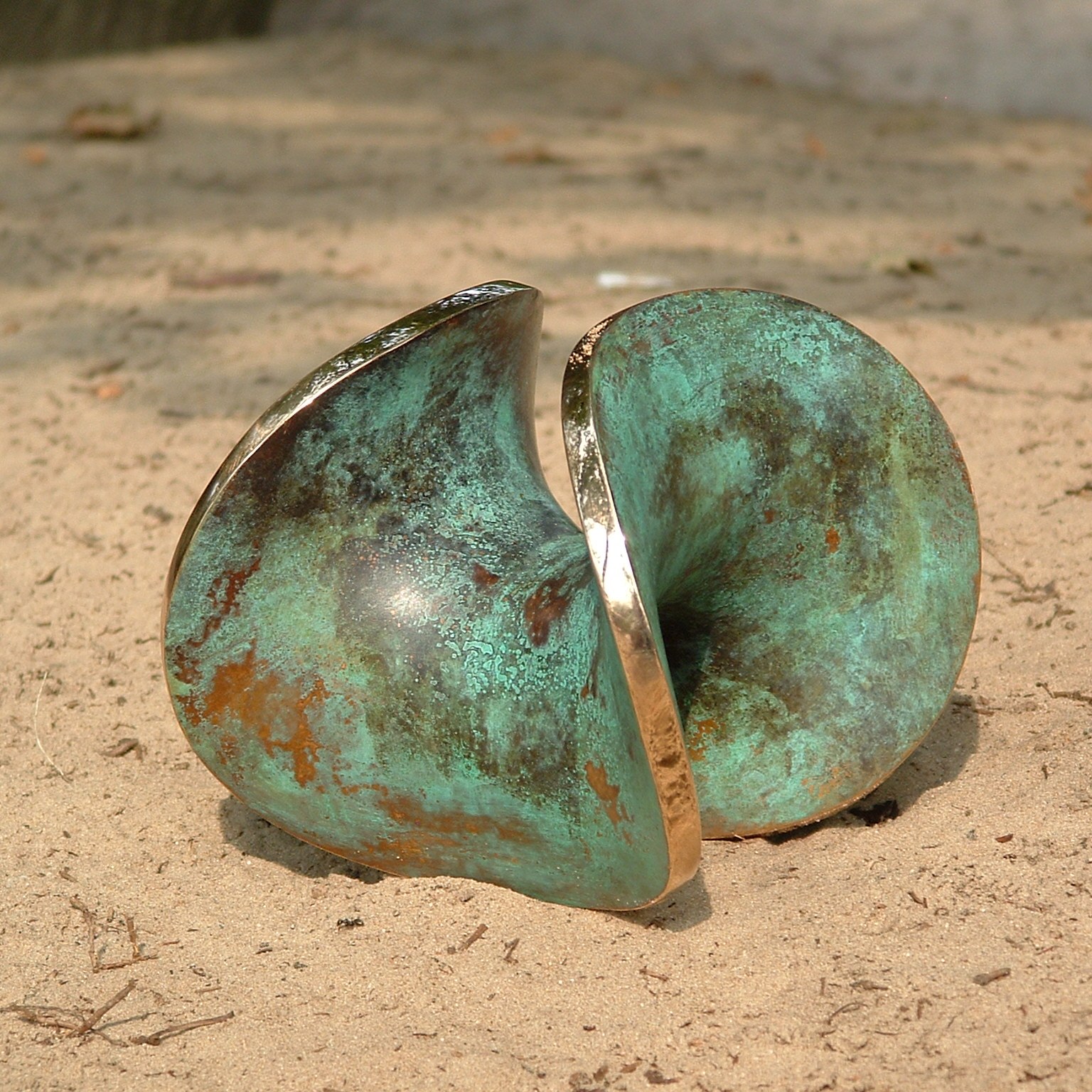 bronze abstract sculpture