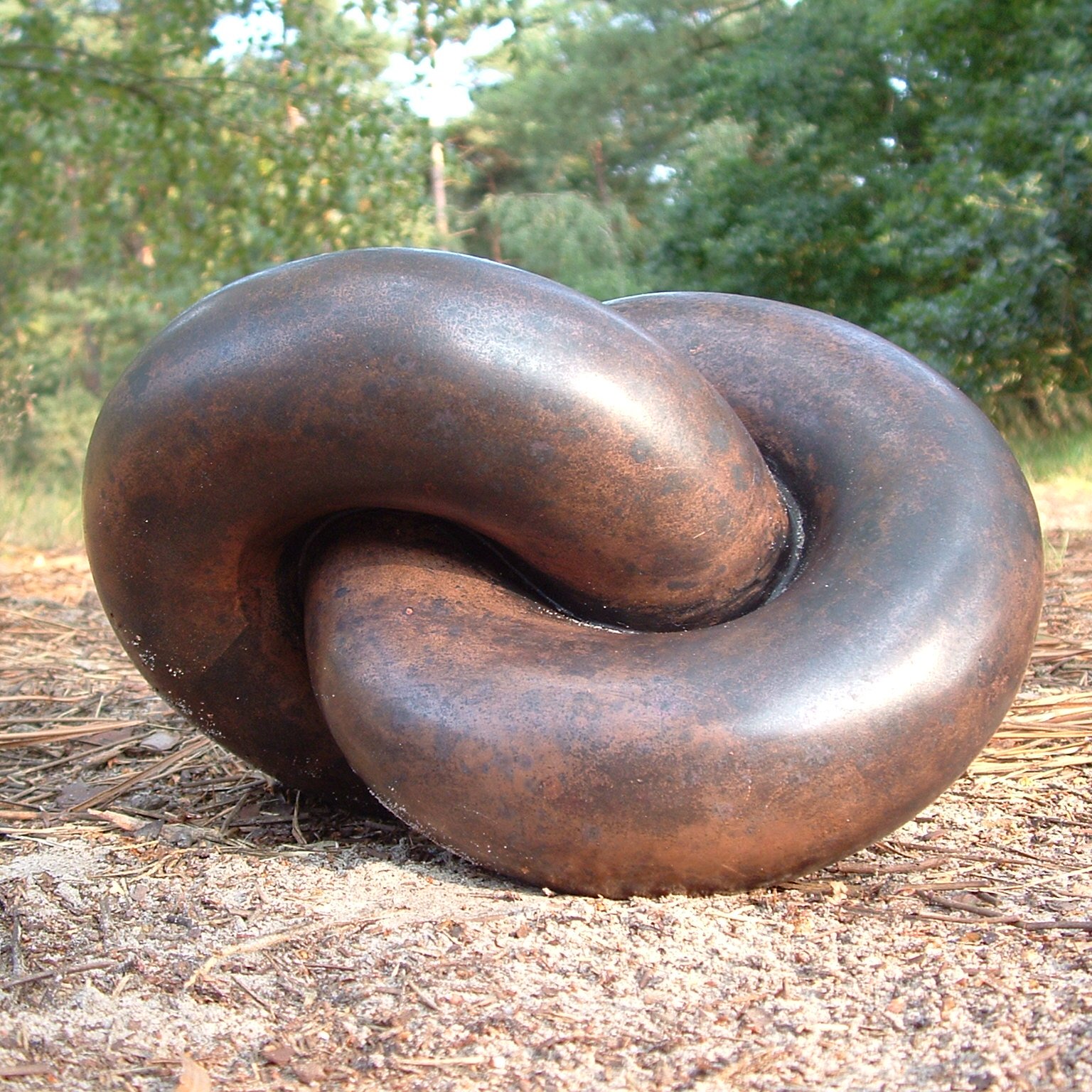 bronze abstract sculpture
