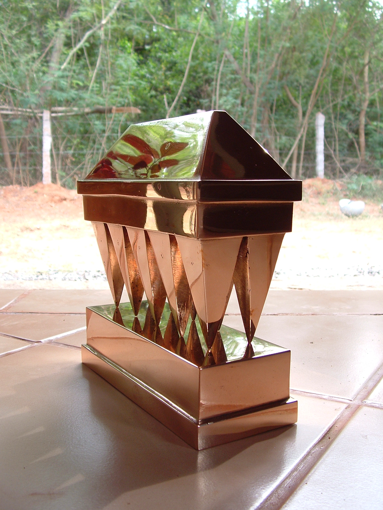 bronze abstract sculpture