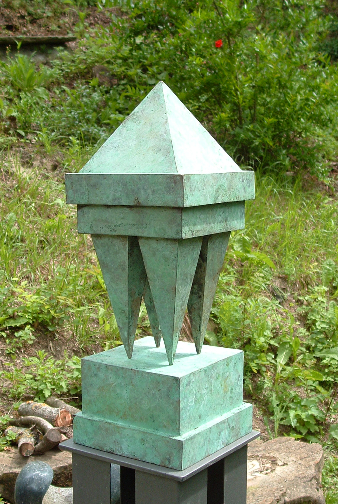 bronze abstract sculpture